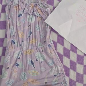 Little Sleepies Lavender Seashell Romper